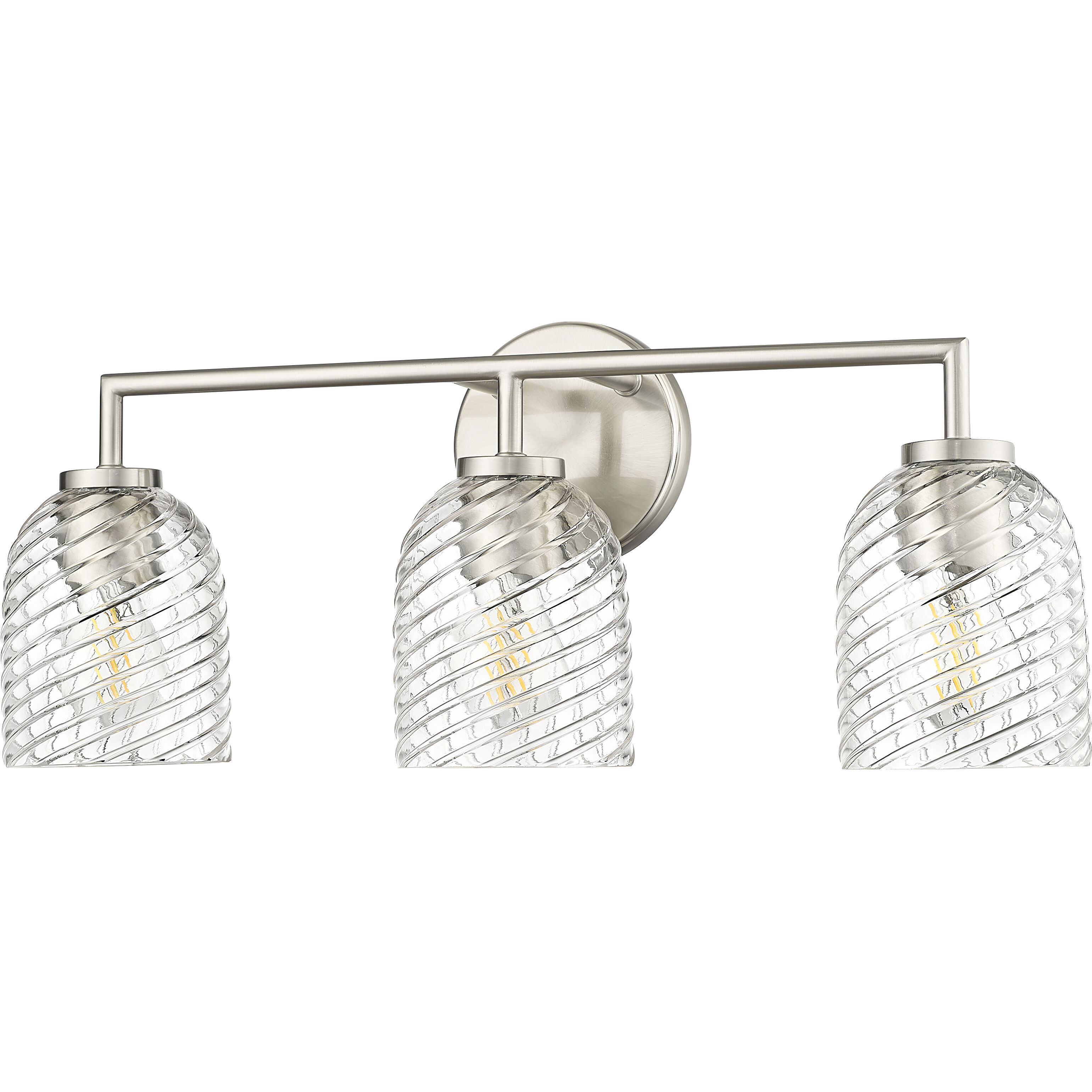 Catania 3 Light 22.8 inch Brushed Nickel Bathroom Vanity Light Wall Light